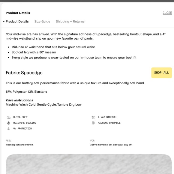 Beyond Yoga Spacedye Mid-Rise Bootcut Pant - Picture 6 of 7